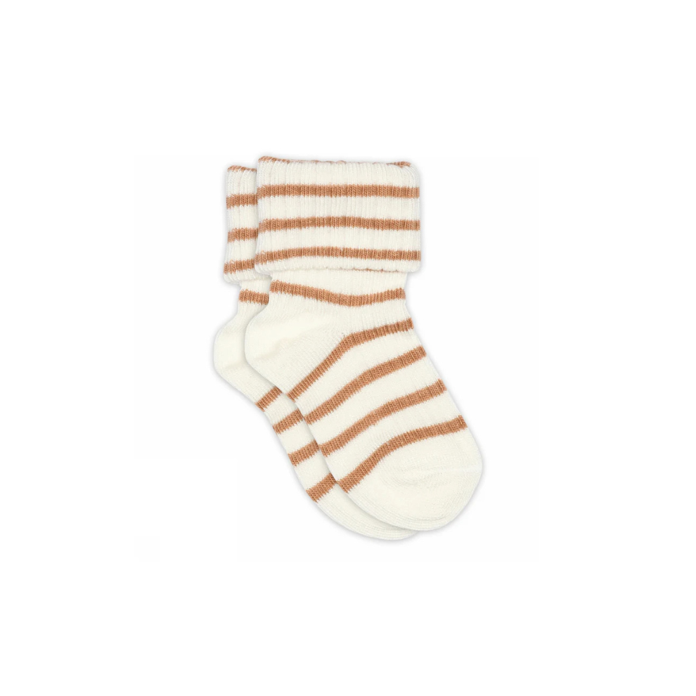 Gestreifte Söckchen - Bambus/Baumwolle - Kalli Babysocken - Apple Cinnamon - MP Denmark