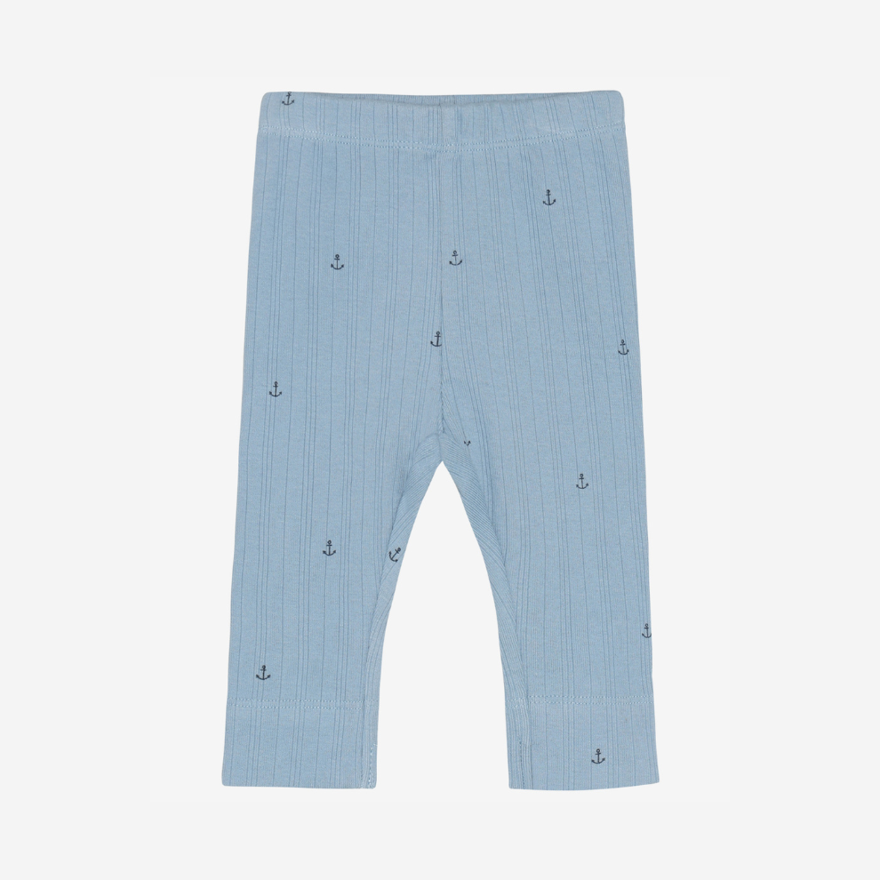 Baby leggings - Organic cotton - Mountain Spring/Blue - Fixoni