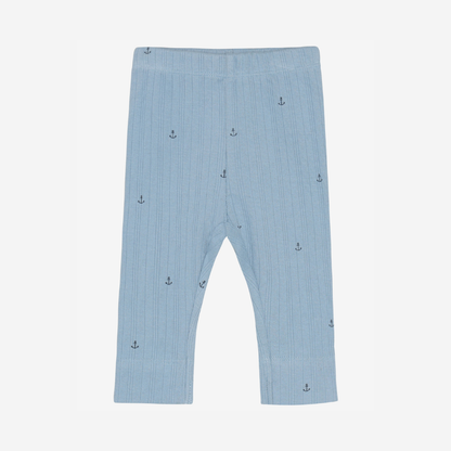 Baby leggings - Organic cotton - Mountain Spring/Blue - Fixoni