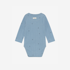 Romper Lange Mouw - Biologisch Katoen - Mountain Spring/Blauw - Fixoni - voorkant - afbeelding 3