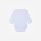 Overslagromper - Biologisch katoen - Wrap Body Long Sleeve - Arctic Ice - GOTS - Fixoni - voorkant