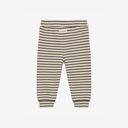Striped Pants - Rib Stripe Pants - Medieval Blue - Cotton - En Fant