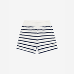 Gestreept Korte Broekje - Sweat Shorts - Medieval Blue Stripe - Katoen - En Fant - voorkant - afbeelding 2