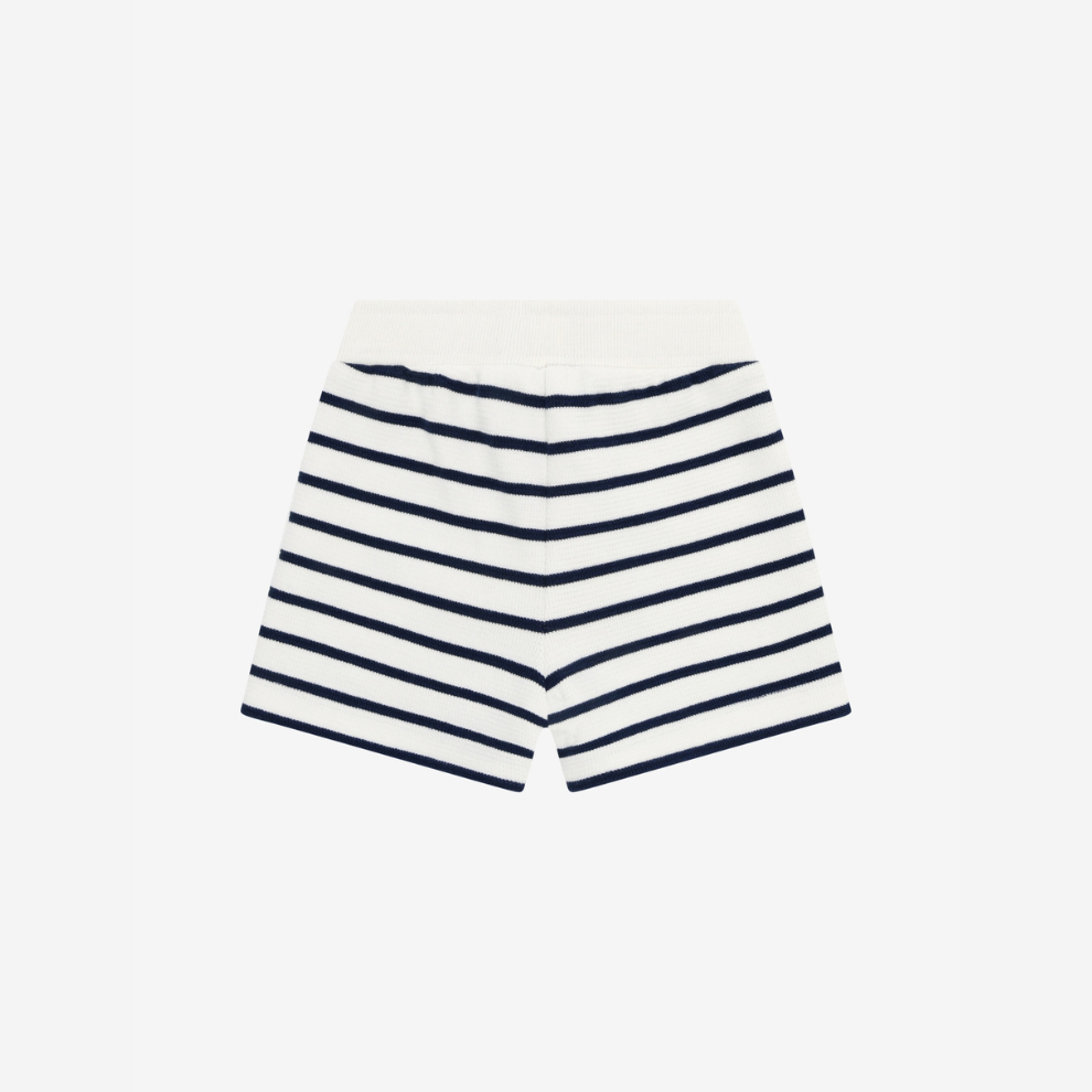Gestreept Korte Broekje - Sweat Shorts - Medieval Blue Stripe - Katoen - En Fant - productfoto