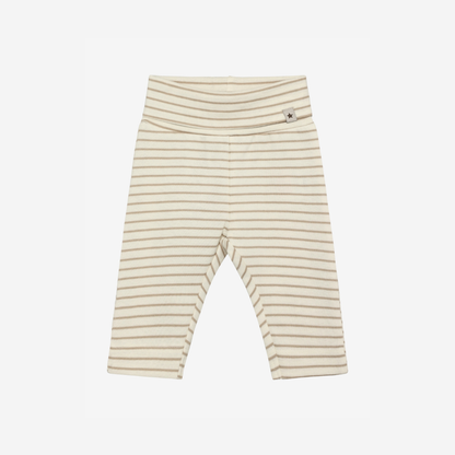 Baby leggings - Organic cotton - Pants YD Stripe - White Pepper - Huttelihut