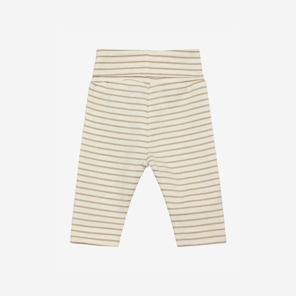 Baby leggings - Organic cotton - Pants YD Stripe - White Pepper - Huttelihut