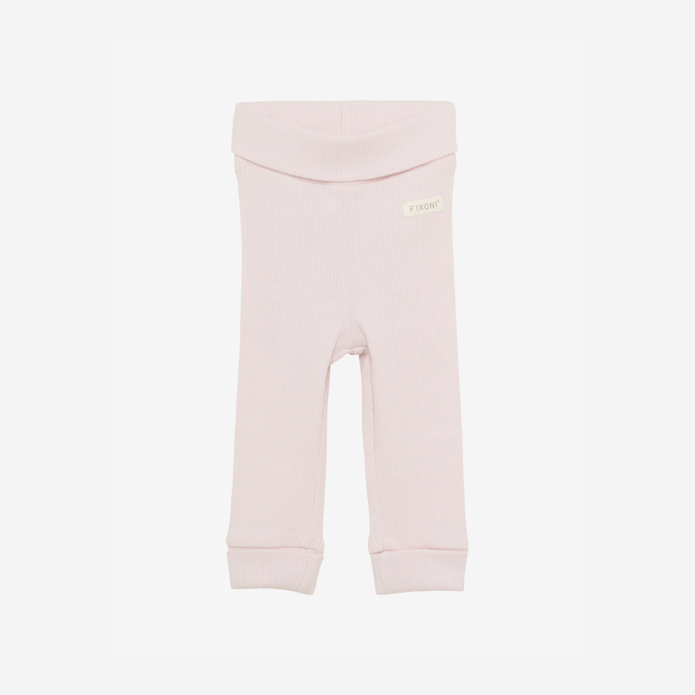 Baby Rib Legging - Biologisch katoen - Hushed Violet - GOTS - Fixoni - productfoto