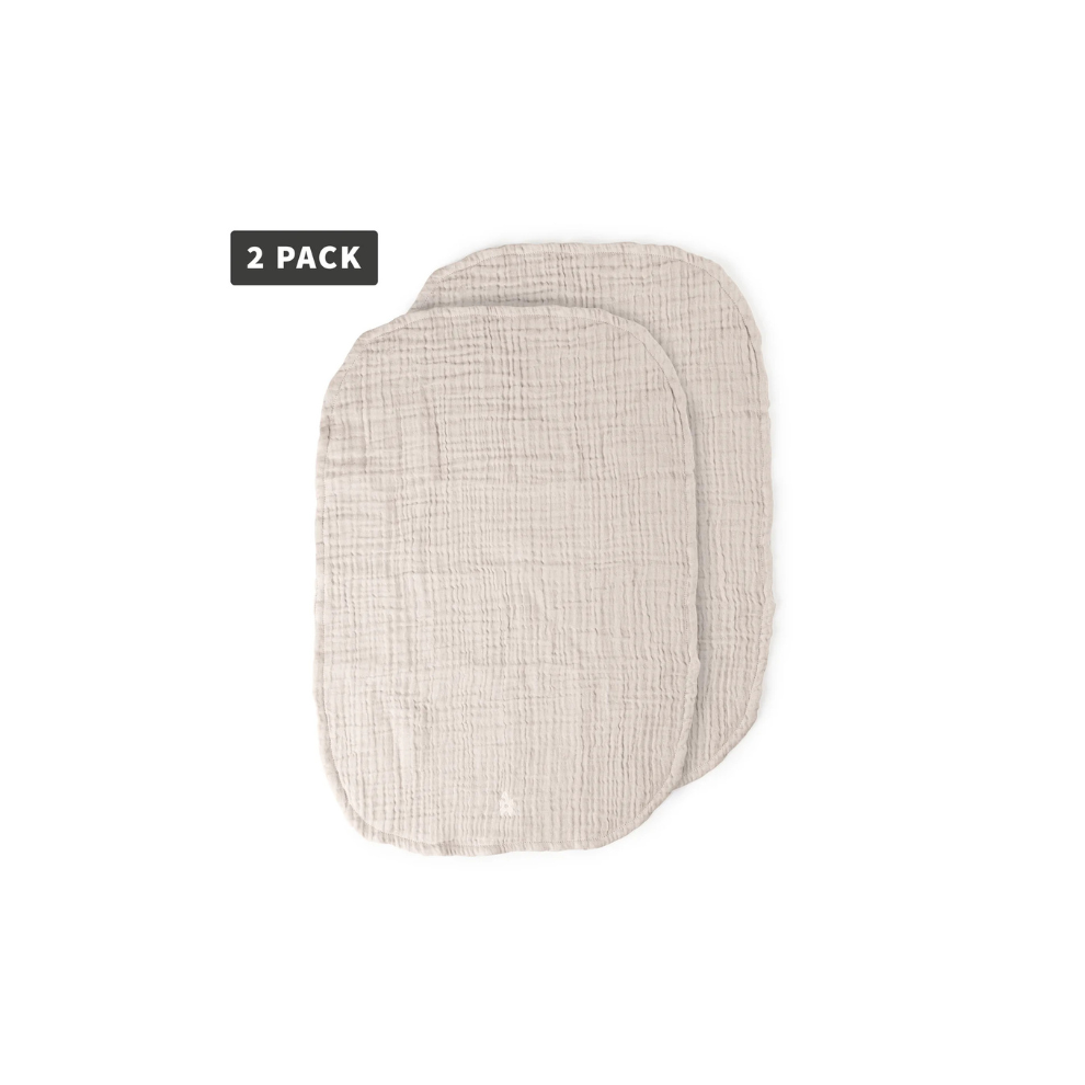 Wickelunterlage-Tücher – Musselin-Stilltuch 2er-Pack – Birchbark rose