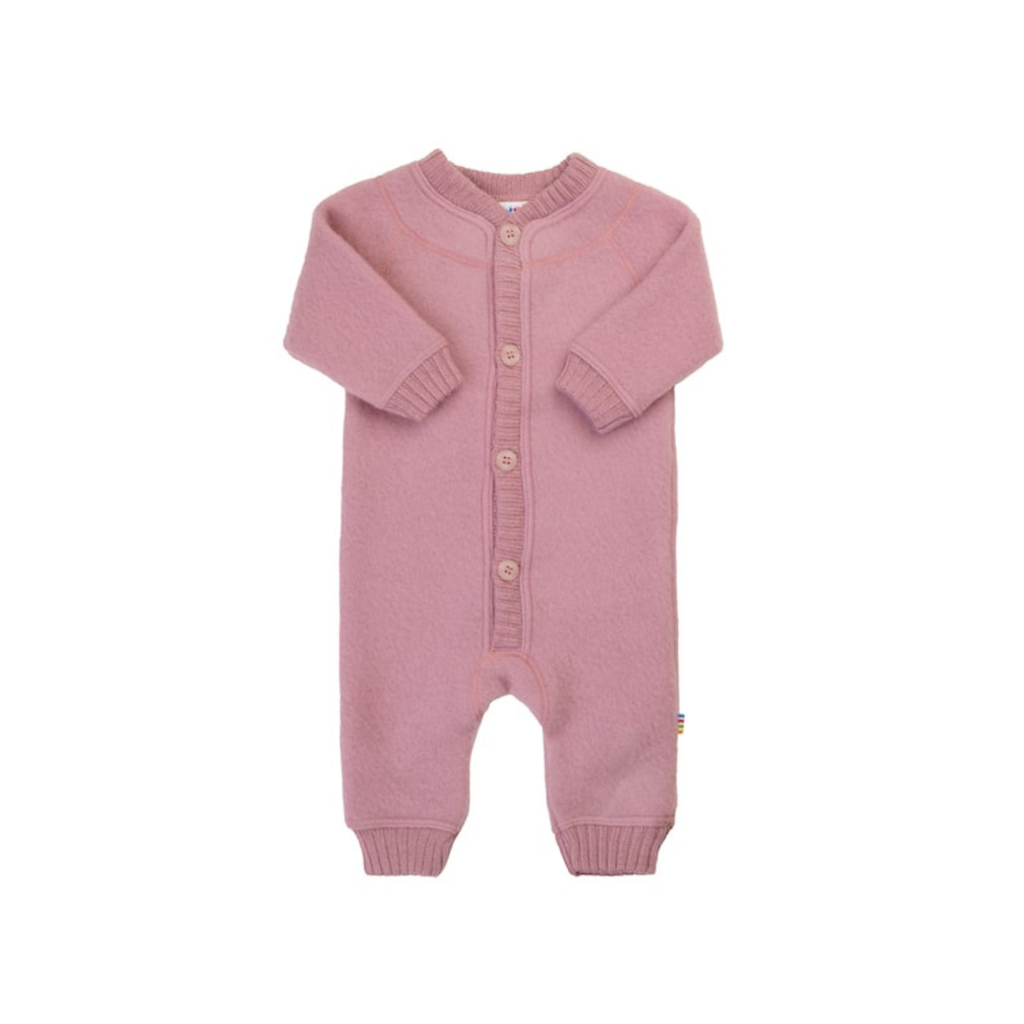 Buitenpak - Wol fleece overall - 100% merino wol - Joha - roze