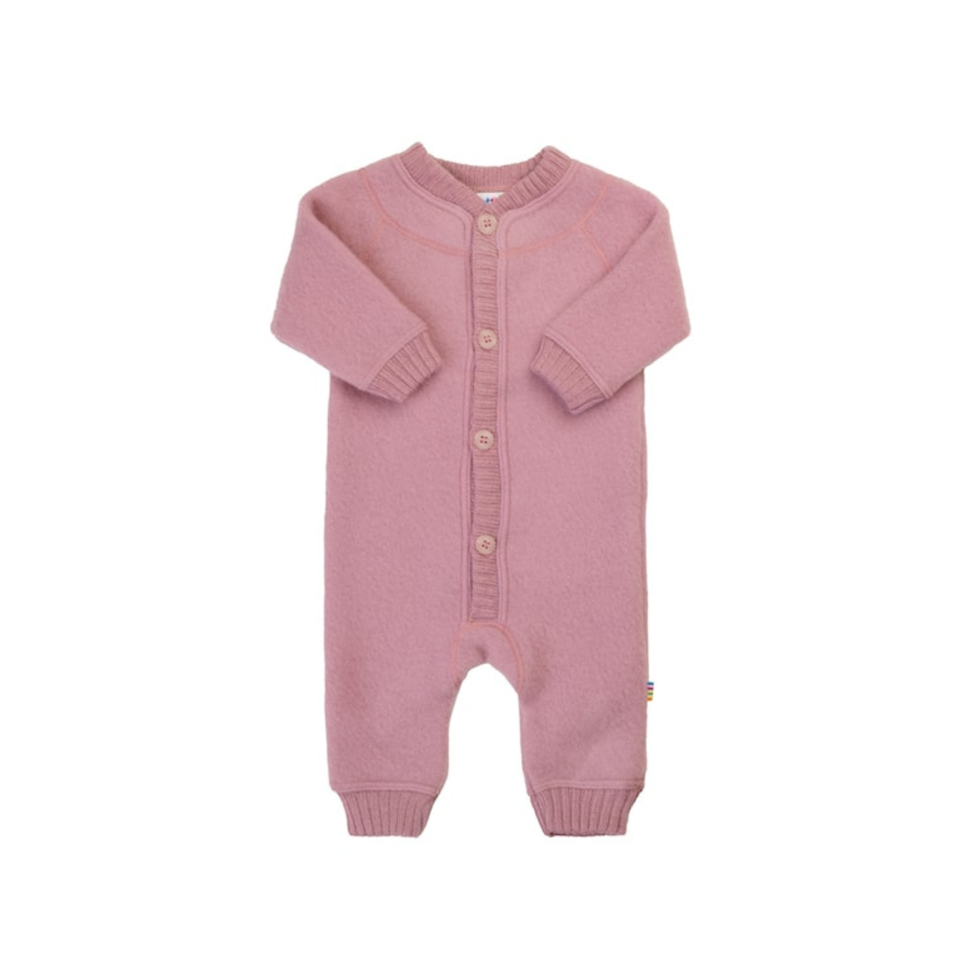 Buitenpak - Wol fleece overall - 100% merino wol - Joha - roze