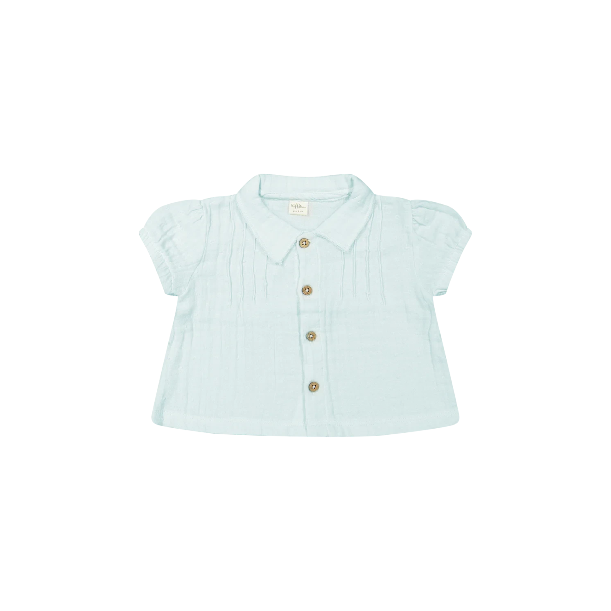 Riffle Amsterdam - Blouse Caro - Overhemd top - 100% biologisch katoen - productfoto
