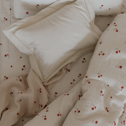 Hydrophilic Cloth 110x110cm - Muslin Swaddle Blanket Poppy - Organic Cotton - Garbo & Friends