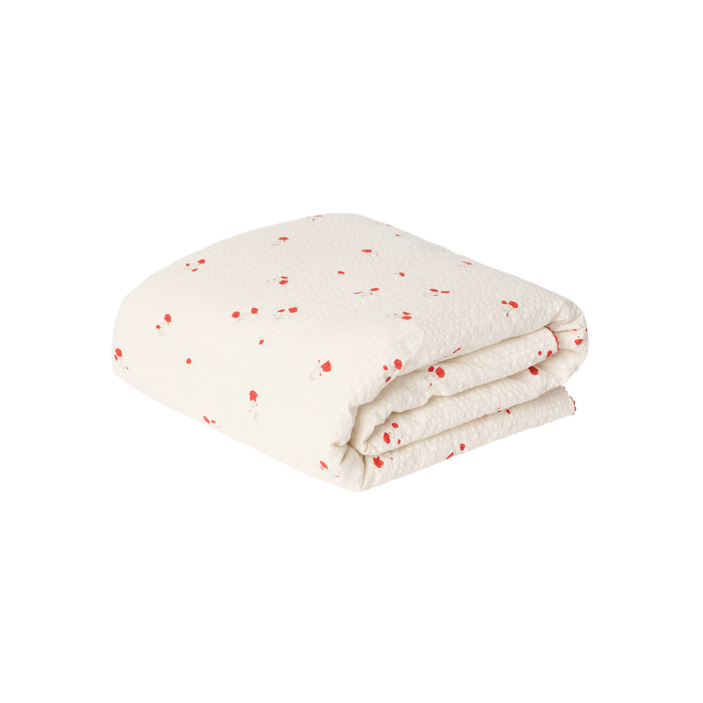 Quilted blanket - 100x140cm - Seersucker Filled Blanket - Poppy - Garbo&Friends