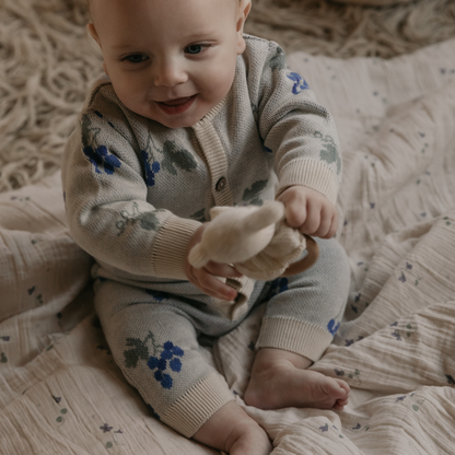 Gewatteerde deken - 100x140cm - Seersucker Filled Blanket - Viola - Garbo&Friends