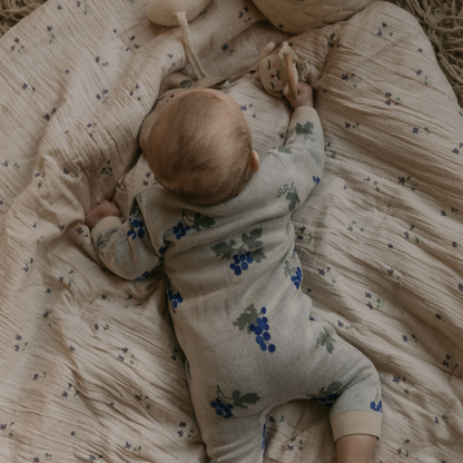 Gewatteerde deken - 100x140cm - Seersucker Filled Blanket - Viola - Garbo&Friends