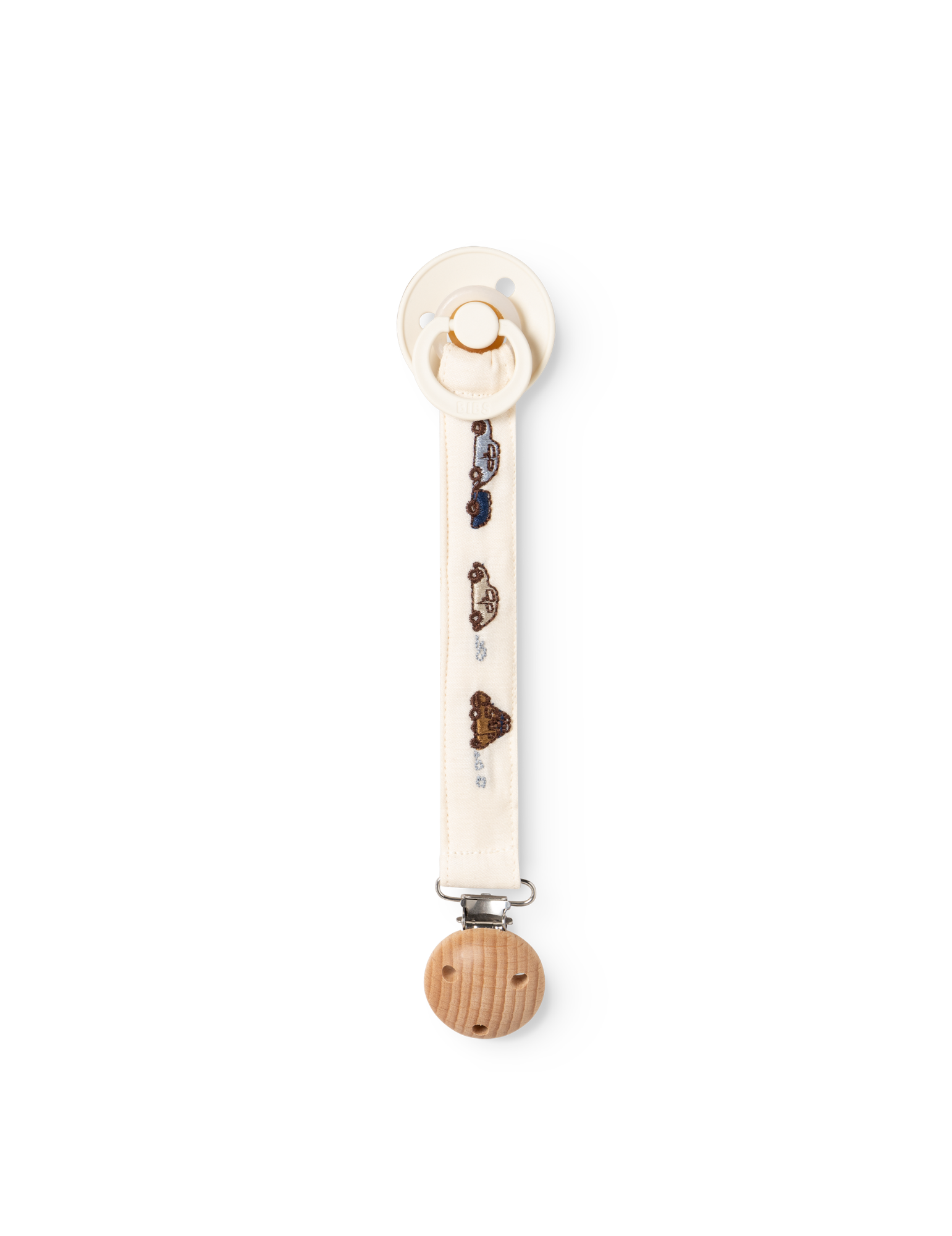 Dummy clip Alo with embroidered teddy bears - Cars Embroidery - MarMar Copenhagen
