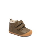 Barefoot Carter Lamb – Khaki – Lamswol gevoerd – Eerste loopschoen – Bisgaard