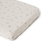 Hoeslaken - Muslin Fitted Sheet Junior - 70x140 - Biologisch katoen mousseline - Viola - Garbo & Friends - Garbo&Friends - productfoto - afbeelding 4