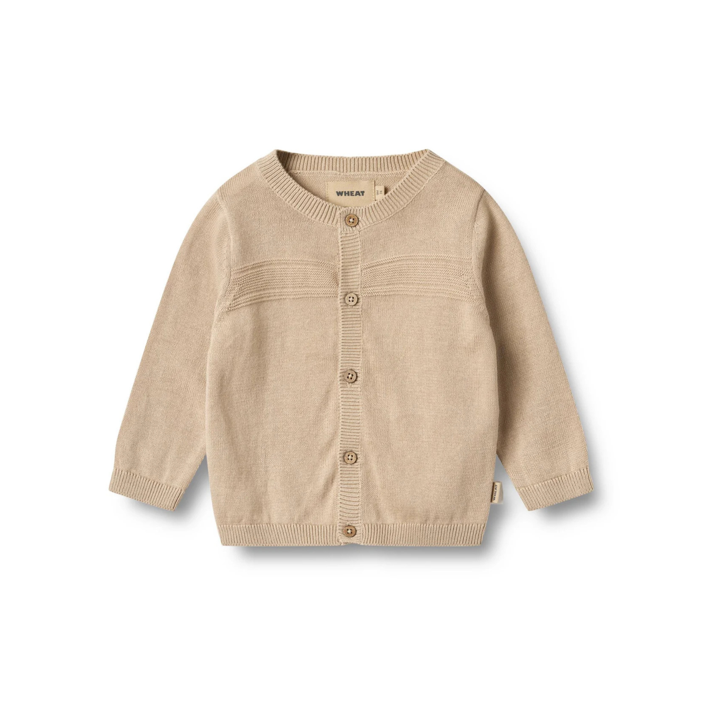 Strickjäckchen - Warm Sand Knit - Cardigan Sofus - Bio-Baumwolle - Wheat
