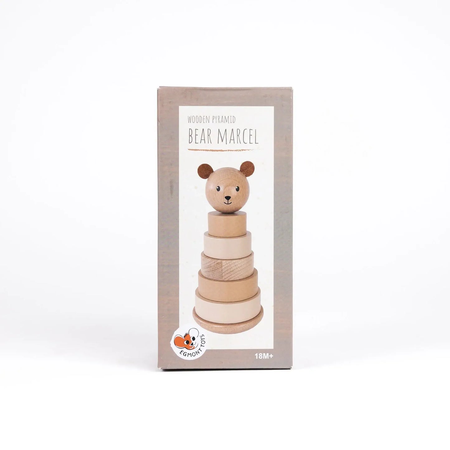 Marcel the Bear Stacking Toy - Wooden stacking toy - Egmont Toys