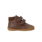 Eerste stapjes schoen hartjes - Leer - Dark taupe - Angulus zijkant