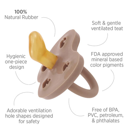 Pacifiers - Natural Rubber - 3-36 months - 2 pack - Orthodontic - Hevea