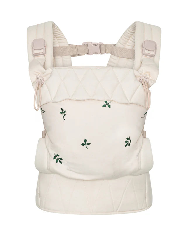 Ergonomische Draagzak Baby - Leaf - Biologisch katoen - Magnetische gespen - Beige - Moonboon - productfoto - afbeelding 2