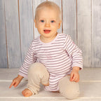 Baby Leg Warmers – Merino Uni Creme – Jambières bébé en laine – Laine mérinos et cachemire – Hoppediz
