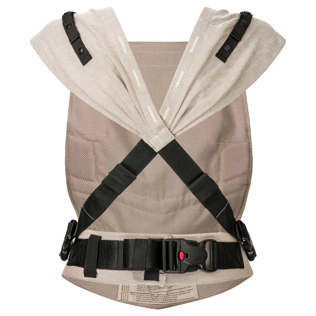 Primeo Djerba – Ergonomische draagzak van 100% katoen – Vanaf 2,5 tot 15 kg – Hoppediz