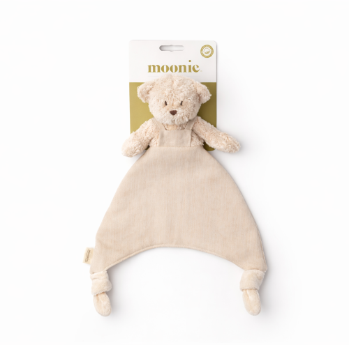 Schmusetuch Bär - Bio-Baumwolle & Leinen - Doudou Bär - GOTS - Moonie