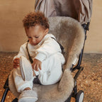 Merinowolle Kinderwagen-Einlage Snuggler® - Toast - BINIBAMBA