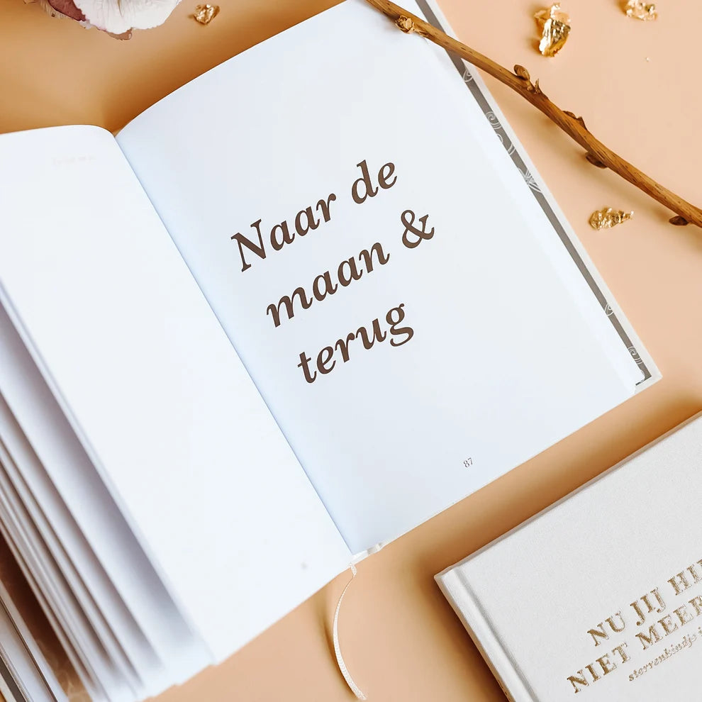 Nu jij hier niet meer bent – Livre du souvenir et carnet pour votre bébé étoile – Birth Lines