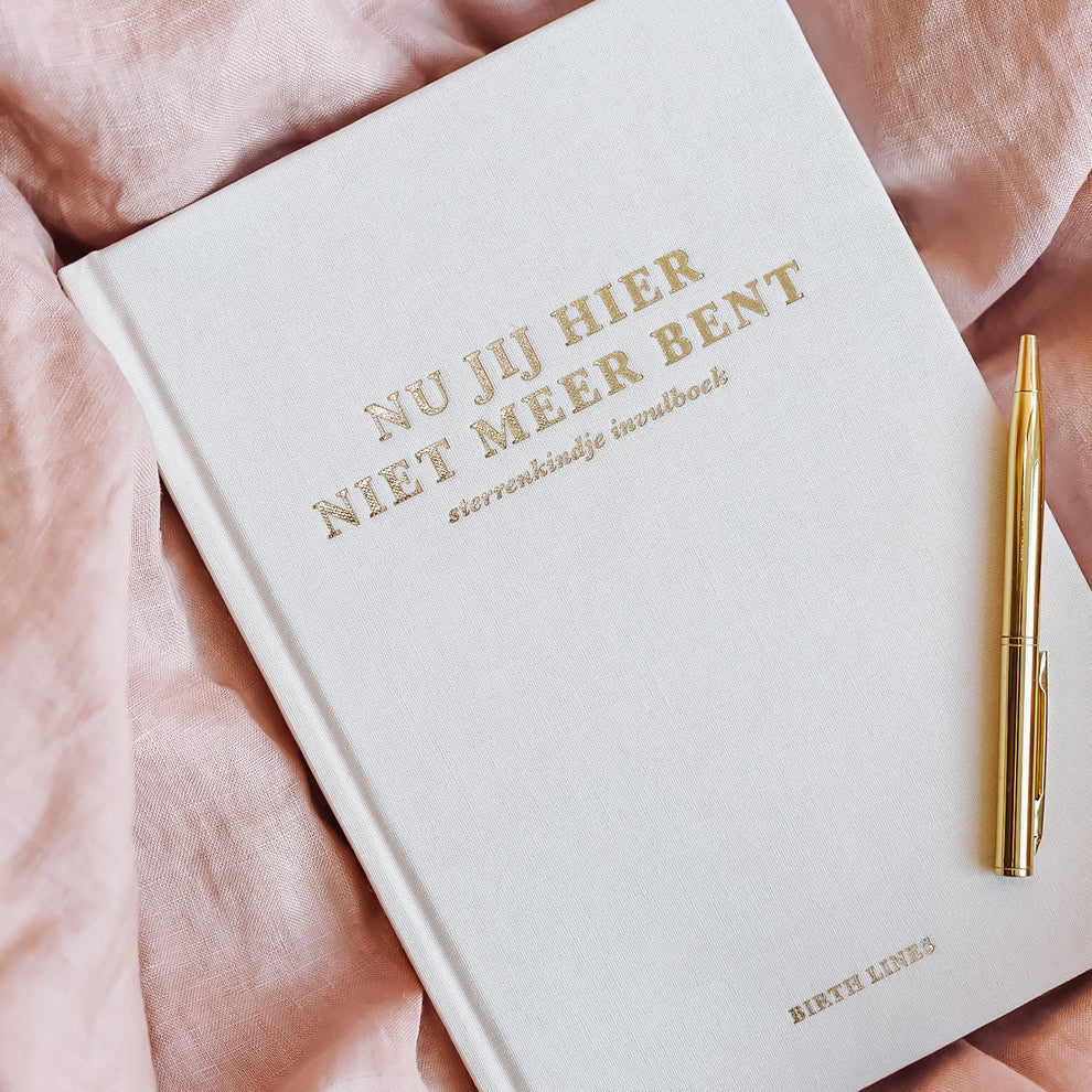 Nu jij hier niet meer bent – Livre du souvenir et carnet pour votre bébé étoile – Birth Lines
