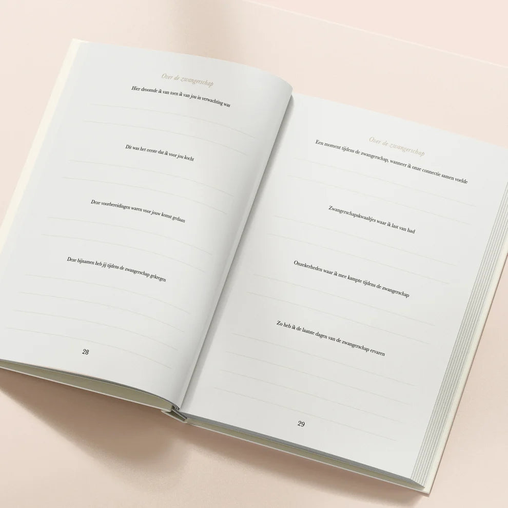 Nu jij hier niet meer bent – Livre du souvenir et carnet pour votre bébé étoile – Birth Lines