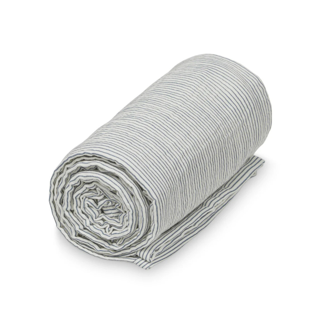 Muslin babydeken Classic Blue Stripe - 100% biologisch katoen - GOTS - CamCam Copenhagen productfoto