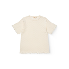T-shirt pointelle - Hartjes - Biologisch katoen - Copenhagen Colors wit voor