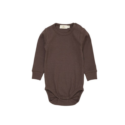Romper lange mouw - Modal katoen - Bruin - Copenhagen Colors voor