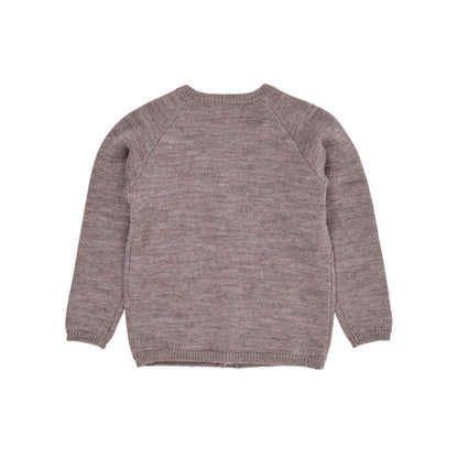Gebreid vestje - Merino wol - Bruin - Copenhagen Colors achter