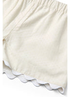 Top & broekje set - Deco top & shorts set - Biologisch katoen - Copenhagen Colors broekje cream