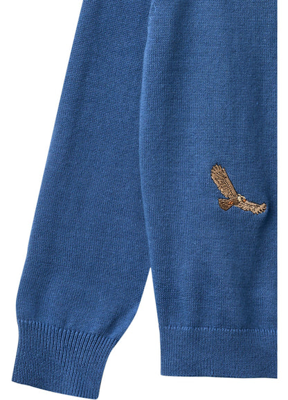 Dünner Sweater Eagles - Bio-Baumwolle - Kobaltblau - Copenhagen Colors