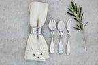 Elodie - Baby bestekset -mes, vork en lepel Silver - 100% roestvrij staal - lifestyle