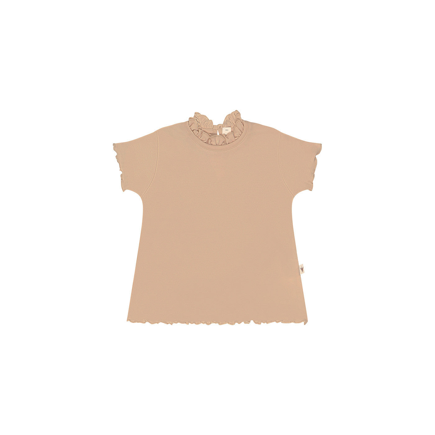 UAUA - Ruffles t-shirt shortsleeve - Top met korte mouwen - 100% pima katoen