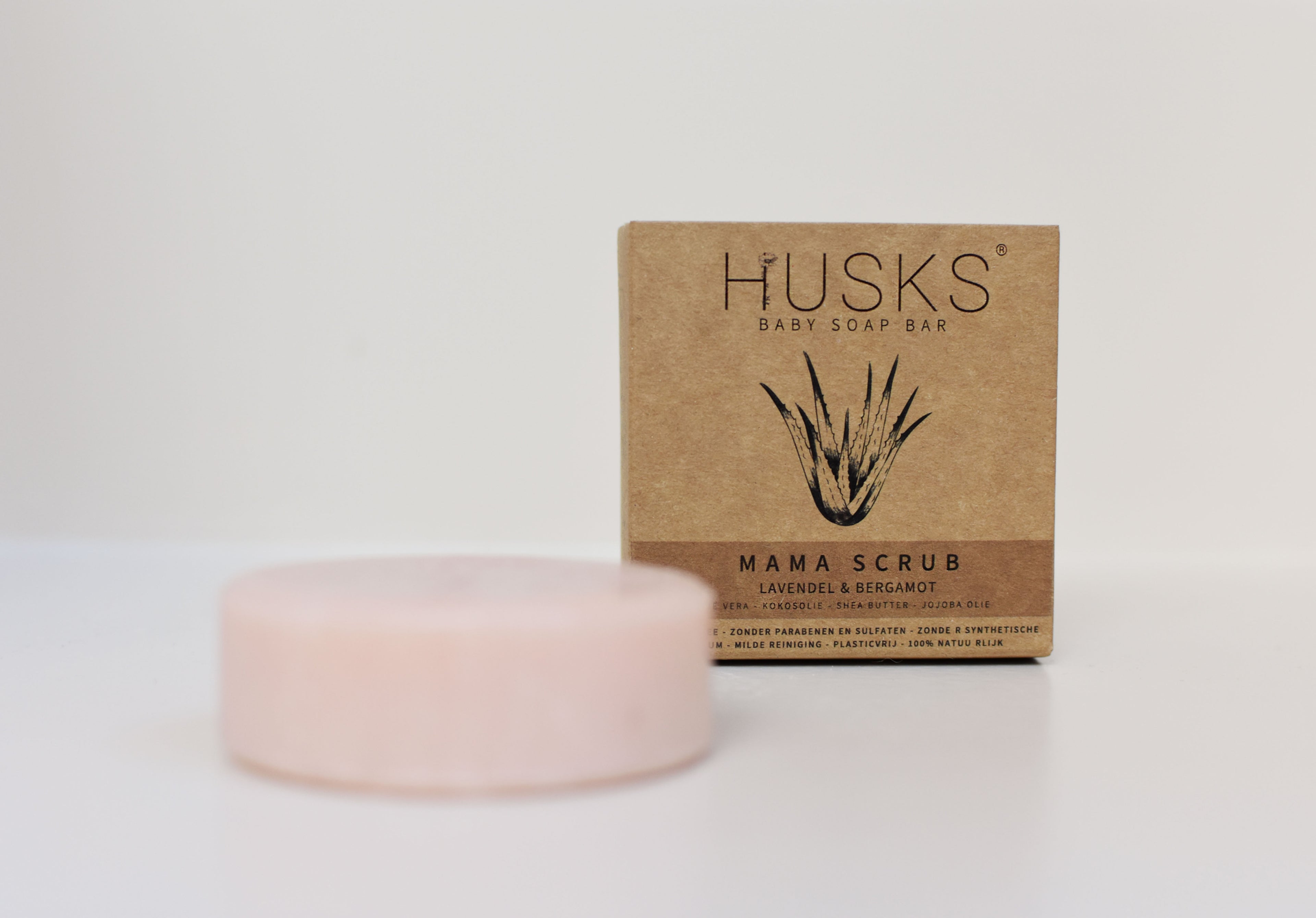 HUSKS - Mama Scrub Bar - Lavendel & bergamot - Aromatherapeutisch - 60gr