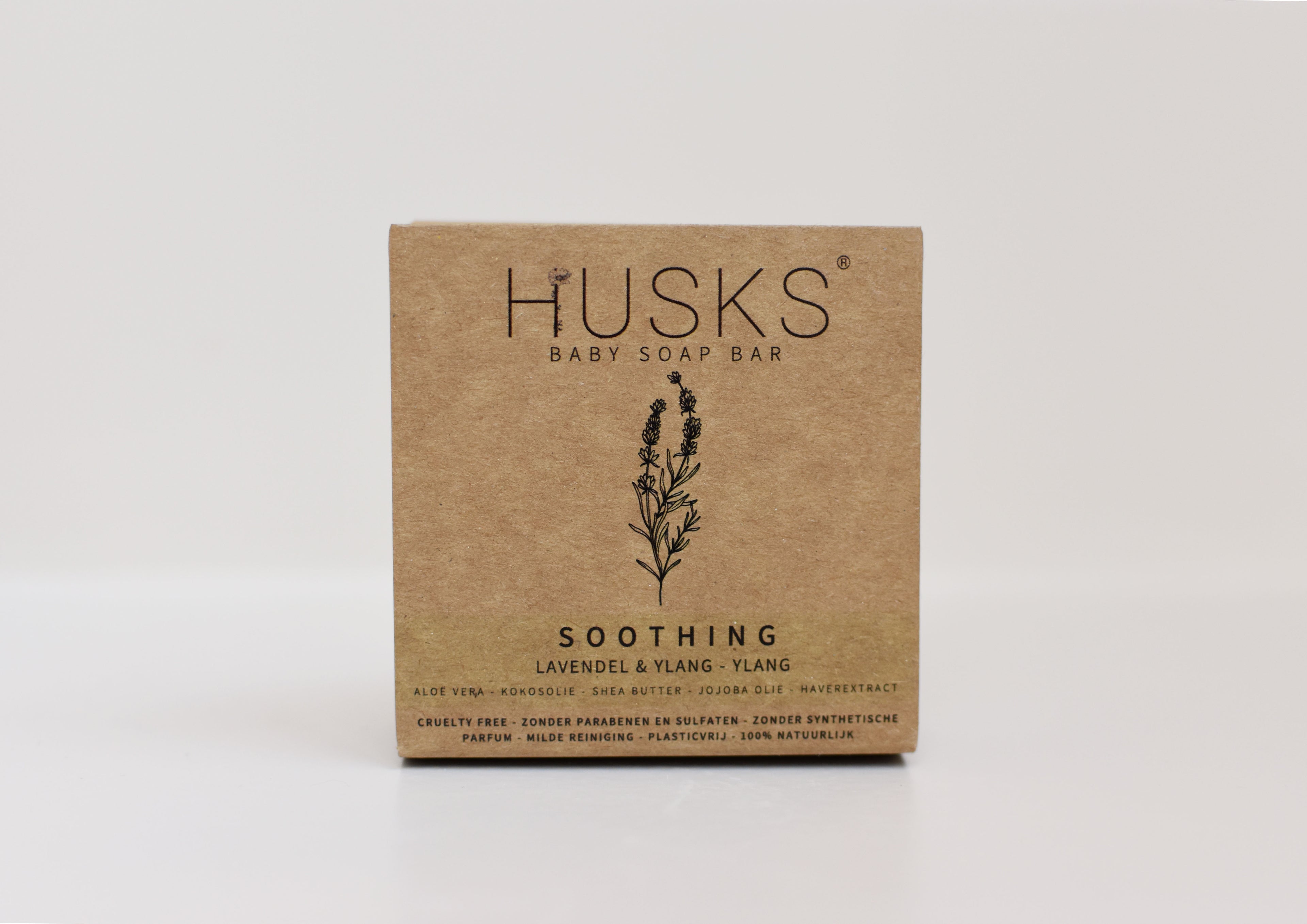 HUSKS - Baby Soap Bar - Soothing - Aromatherapeutisch - 100% natuurlijk - SLES vrij - doosje