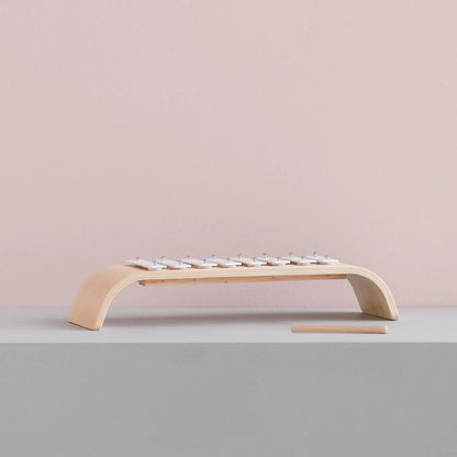 Kid's Concept - Xylofoon wit - Natuurlijk hout
