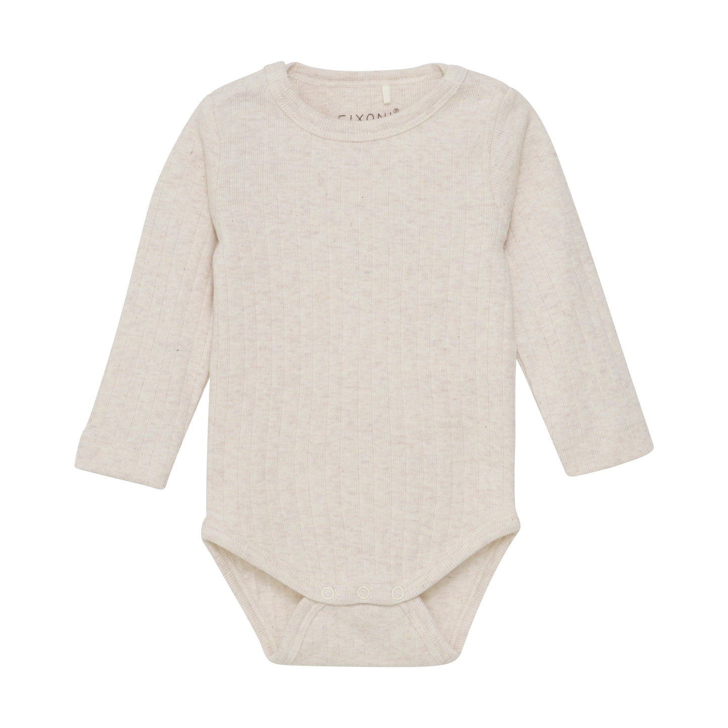 Fixoni - Body LS Melange - Rib - 100% katoen