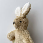 Baby knuffel - Konijn klein - Biologisch katoen/Wol - Beige - Senger Naturwelt