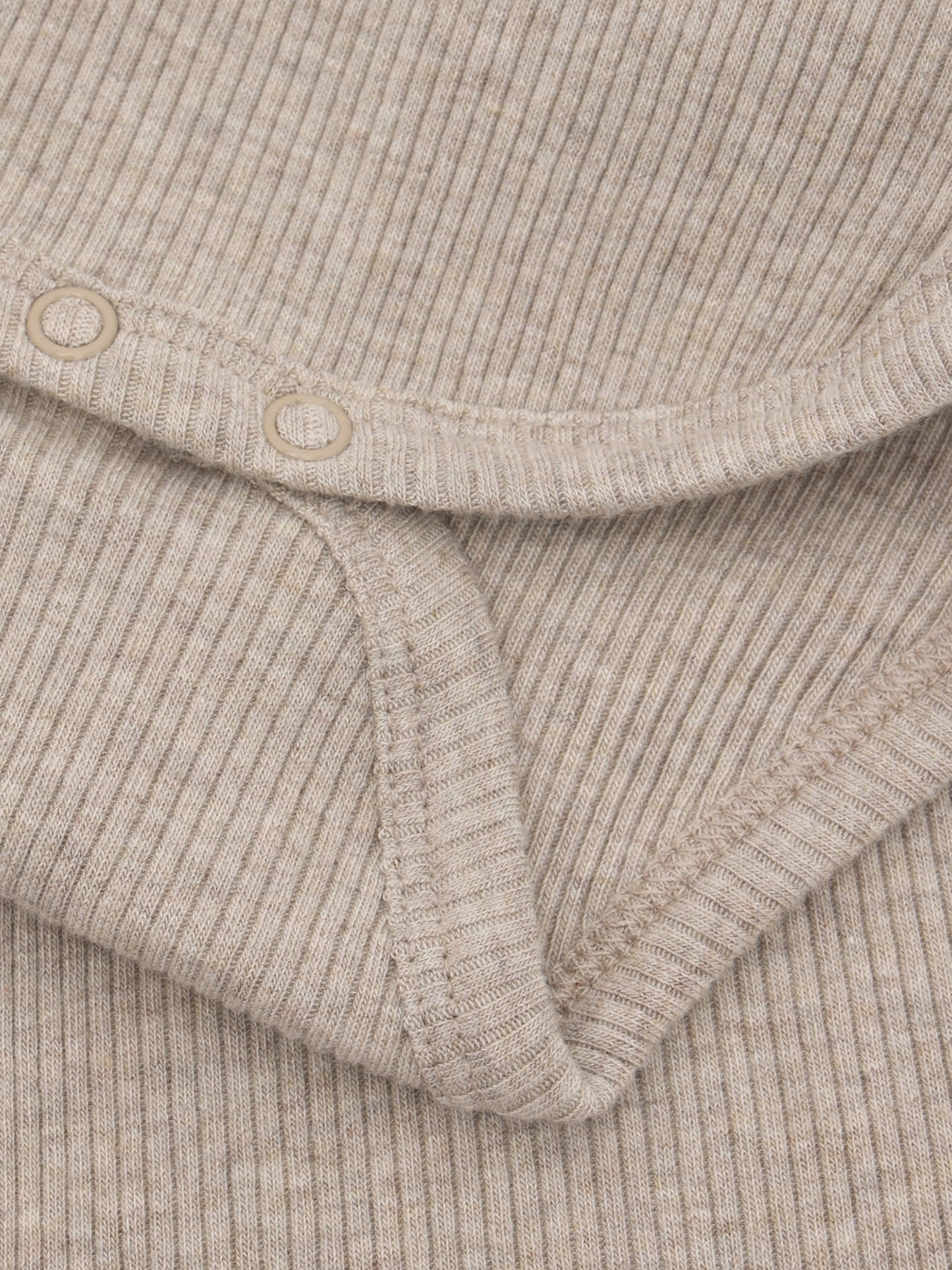 Romper - Modal/katoen - Beige/Pure Cashmere - Fixoni close up