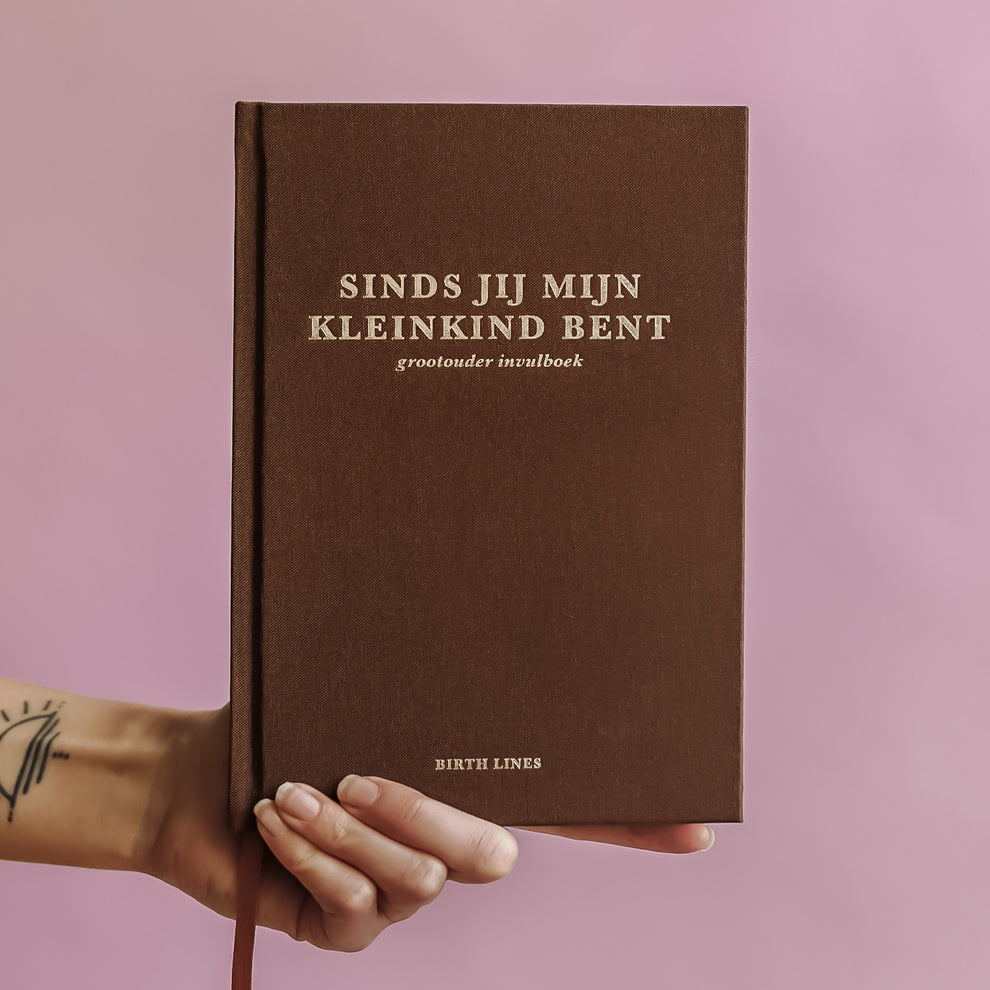 Sinds jij mijn kleinkind bent – Grootouder invulboek met herinneringen en levenslessen voor 10 jaar – Birth Lines