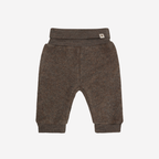Broekje wol fleece - 100% merino wol - HUTTEliHUT brown melange voor